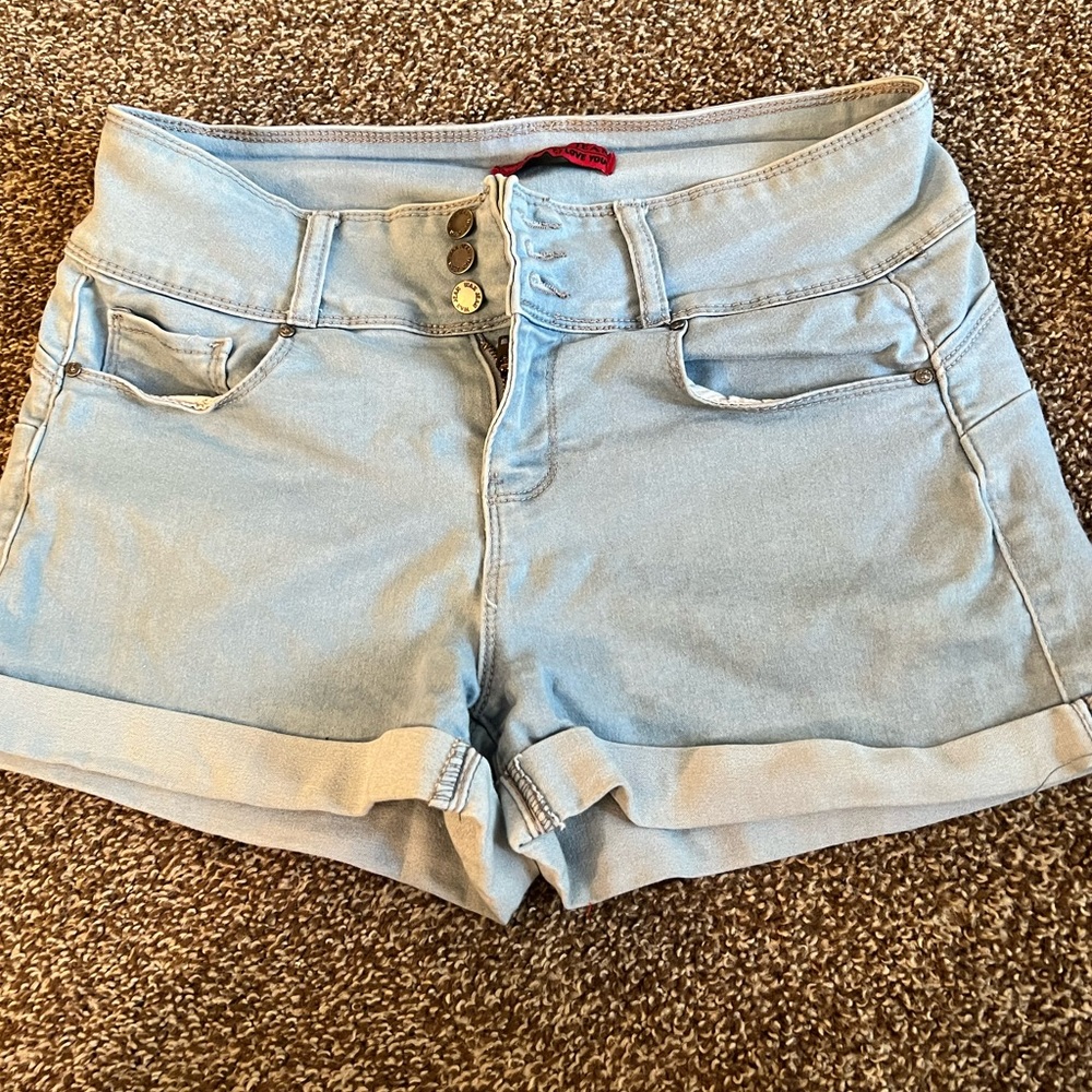 Wax Jean High waisted denim shorts size L